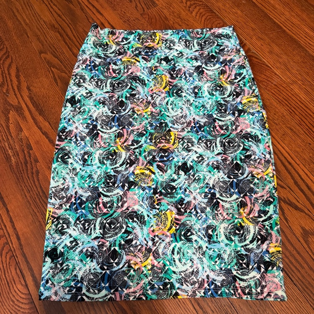 LuLaRoe Multicolor Floral Pencil Skirt